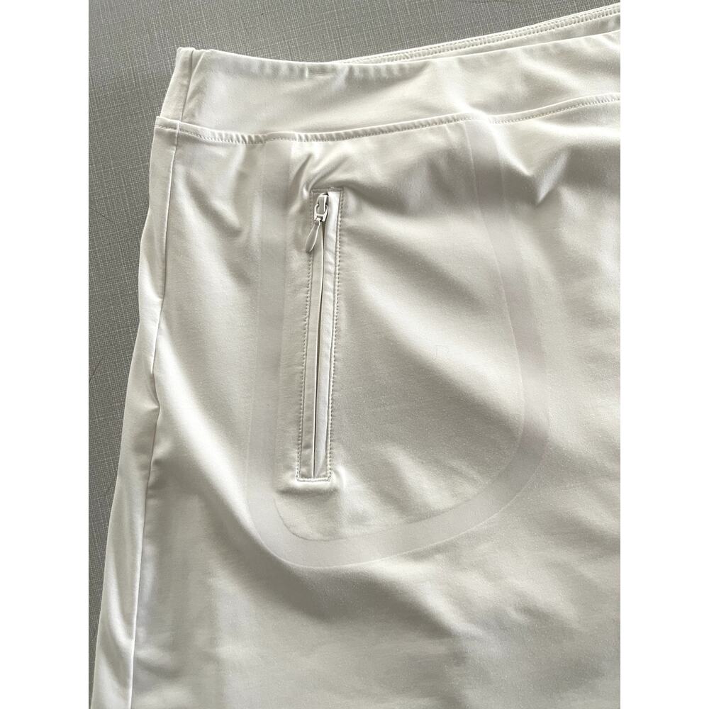G/Fore Sz L Performance Skort White Stretch Pickleball Tennis Workout Pocket - Picture 4 of 11